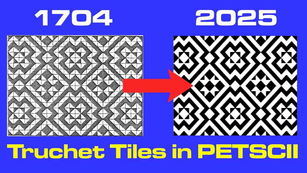 Truchet Tiles in PETSCII: Commodore 64 - YouTube