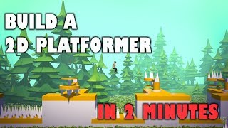 Build a 2D PLATFORMER in 2 minutes in CREY!