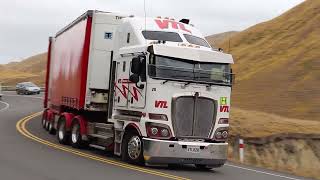 Jake Brake Central | The Mighty Welds Pass Hill | NZ Trucks And Trailers #newzealand #trucking #2023