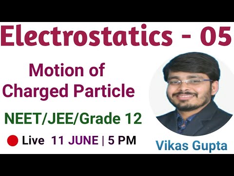 Electrostatics - 05 / Motion of charged particle in Uniform Electric Field / Grade 12 / NEET  / JEE