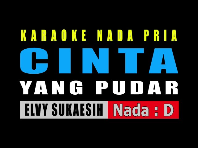 KARAOKE CINTA YANG PUDAR NADA PRIA || ELVY SUKAESIH class=