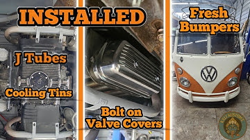 🚌 Fresh Bumpers, Engine Upgrades & J-Tubes Installed | 1963 VW Bus Weekend Build