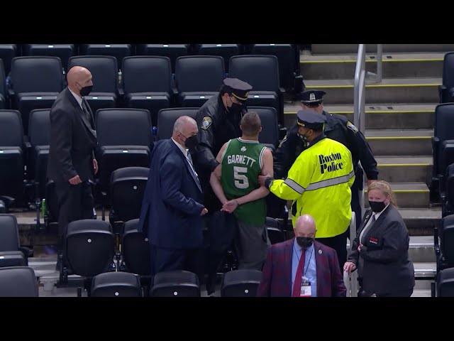 Fan Throws Water Bottle At Kyrie Irving And Gets Escorted Out Of TD Garden  