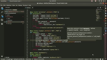 Flask tutorial build a user login system with flask-sqlachemy, password hashing (part 3)