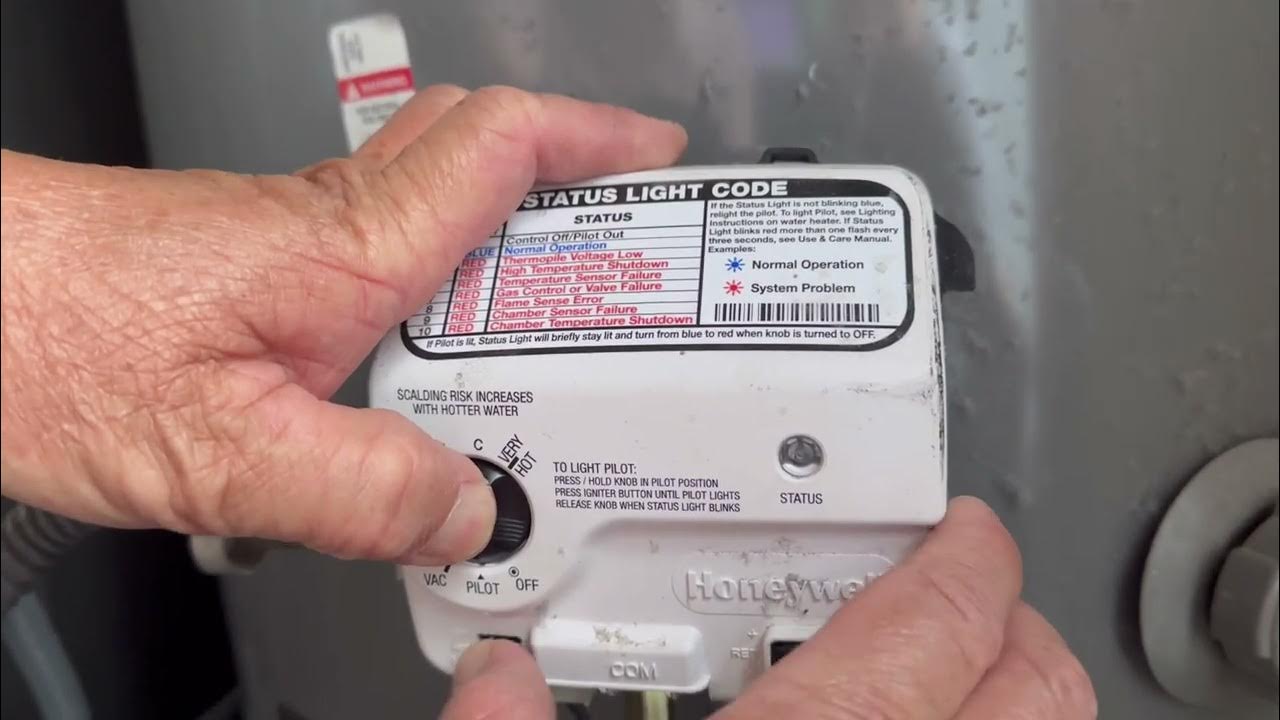 Rheem water heater , how to turn the pilot light on - YouTube