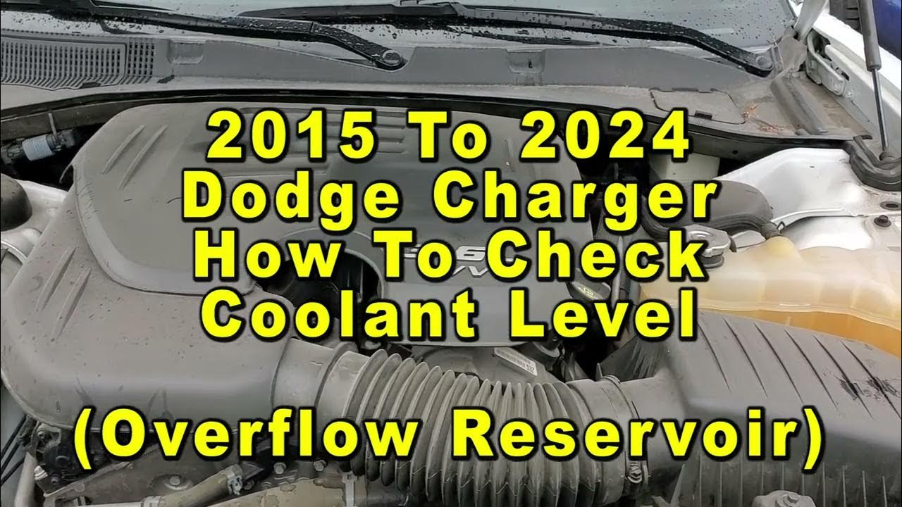 Dodge charger how to check coolant antifreeze level in overflow