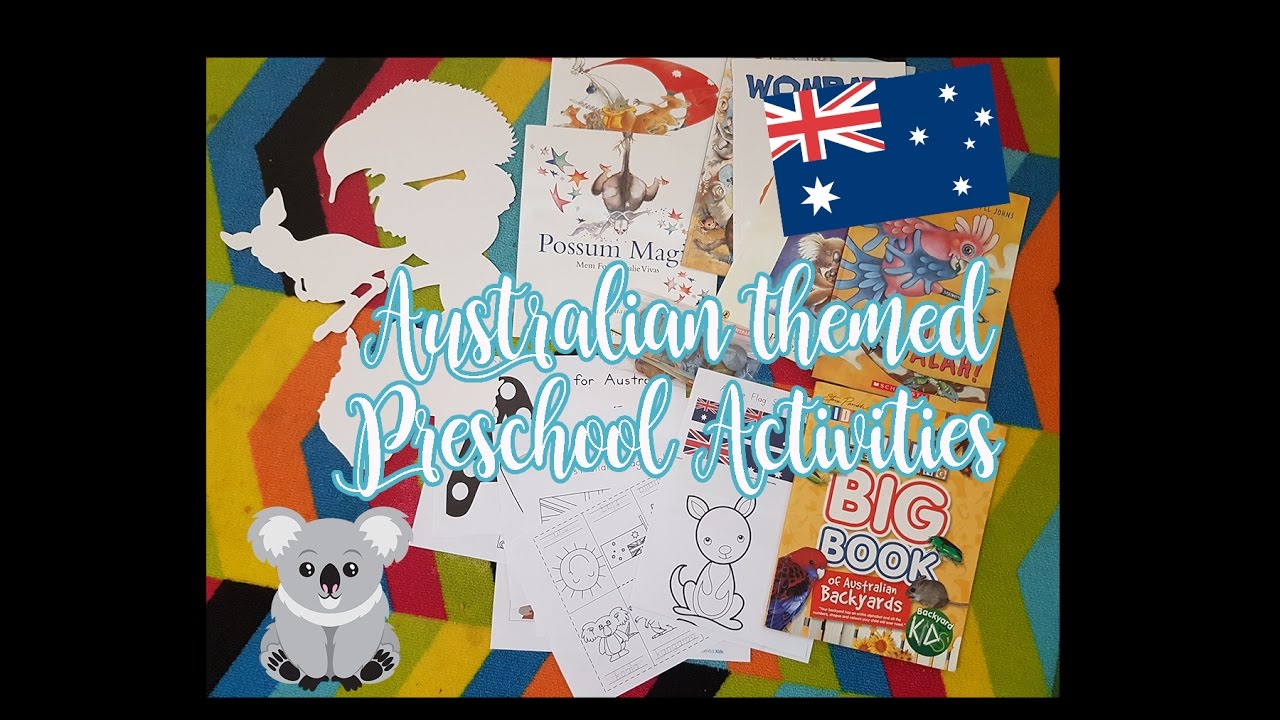 australia themed preschool activities at home week 1 youtube