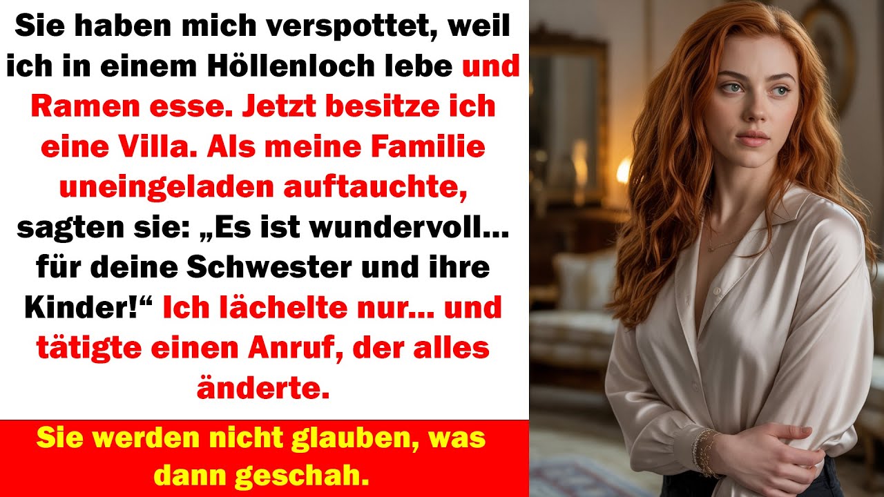 Sie verspotteten mich – bis ich eine Villa kaufte und ein einziger Anruf alles veränderte.