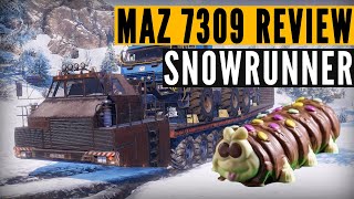 SnowRunner MAZ 7907 mod review: Colin the Caterpillar (4K 60FPS) screenshot 5