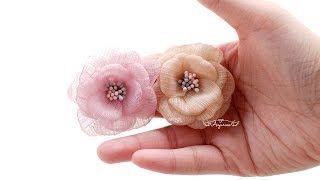 How To Make Flowers With Cloth  Burnt Fabric Flowers