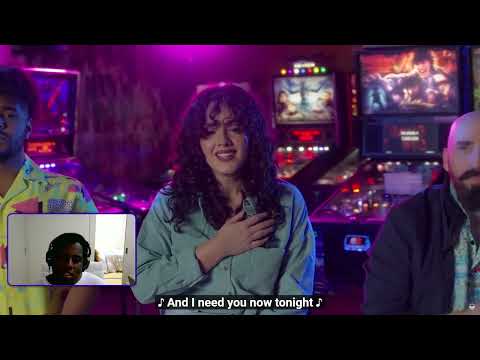 Psycho Reacts to Total Eclipse of the Heart - VoicePlay (acapella) ft. Ashley Diane #arcade #cover