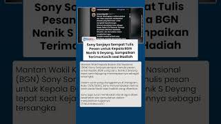 Tulis Pesan Untuk Kepala Bgn Nanik S Deyang Seusai Dicopot Sony Sonjaya Terima Kasih Atas Hadiah