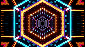4K Abstract Hexagon Party Light Tunnel VJ Motion TV Background Video || Free VJ Loops || 4K VJ Loops