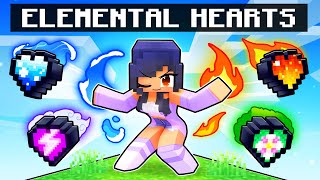 Having ELEMENTAL HEARTS in Minecraft!