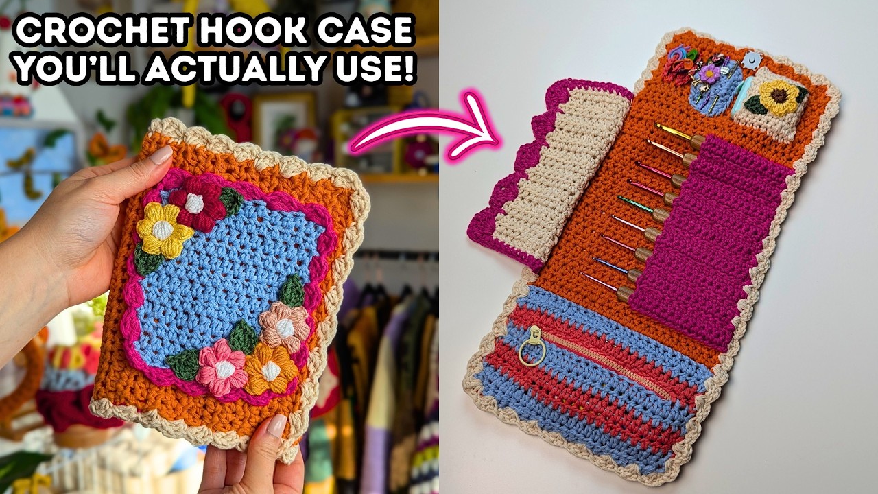 Crochet Hook Case Tutorial *SO WORTH IT!* | DIY Hook & Tools Case | Brunaticality