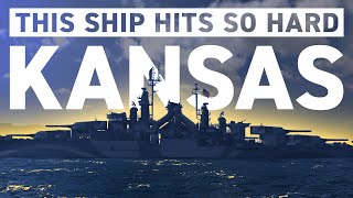 KANSAS hits SO HARD in World of Warships Legends