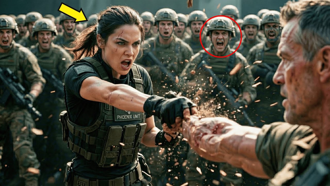 Hij wilde haar slaan — zij verbrijzelde zijn arm voor 282 soldaten