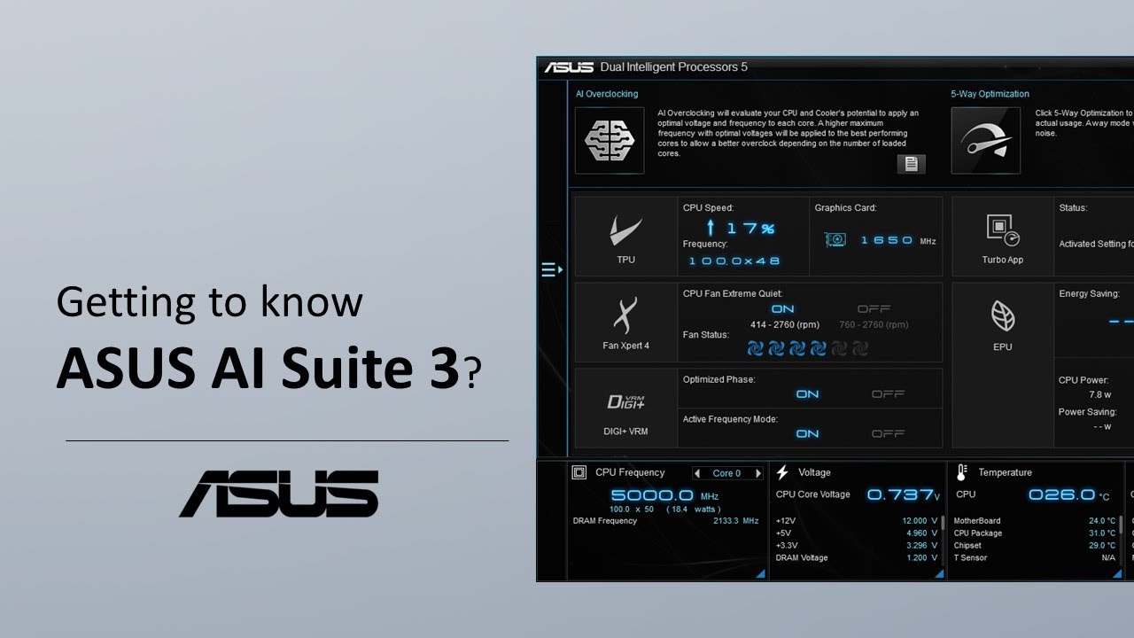 Motherboard] AI Suite - Introduction | Official Support ASUS Global