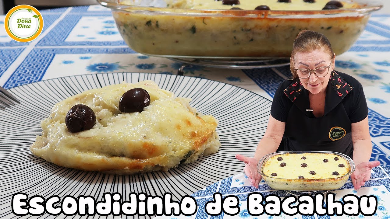 ESCONDIDINHO DE BACALHAU | UM PRATO MUITO VERSÁTIL | FRICASSÉ DE BACALHAU #532