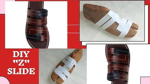 How to make shoes:DIY "Z" shape casual men slide