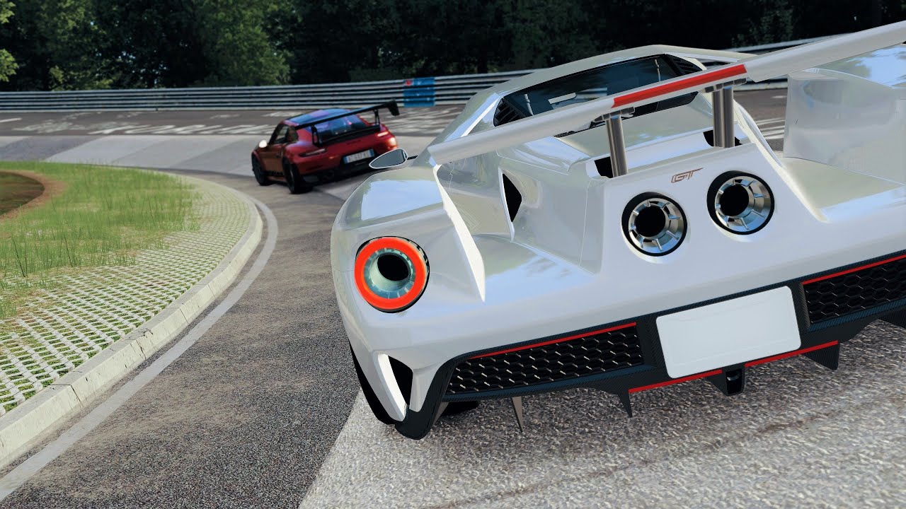 Ford GT and Porsche GT2 RS MR on the Nordschleife Trackday | Assetto ...