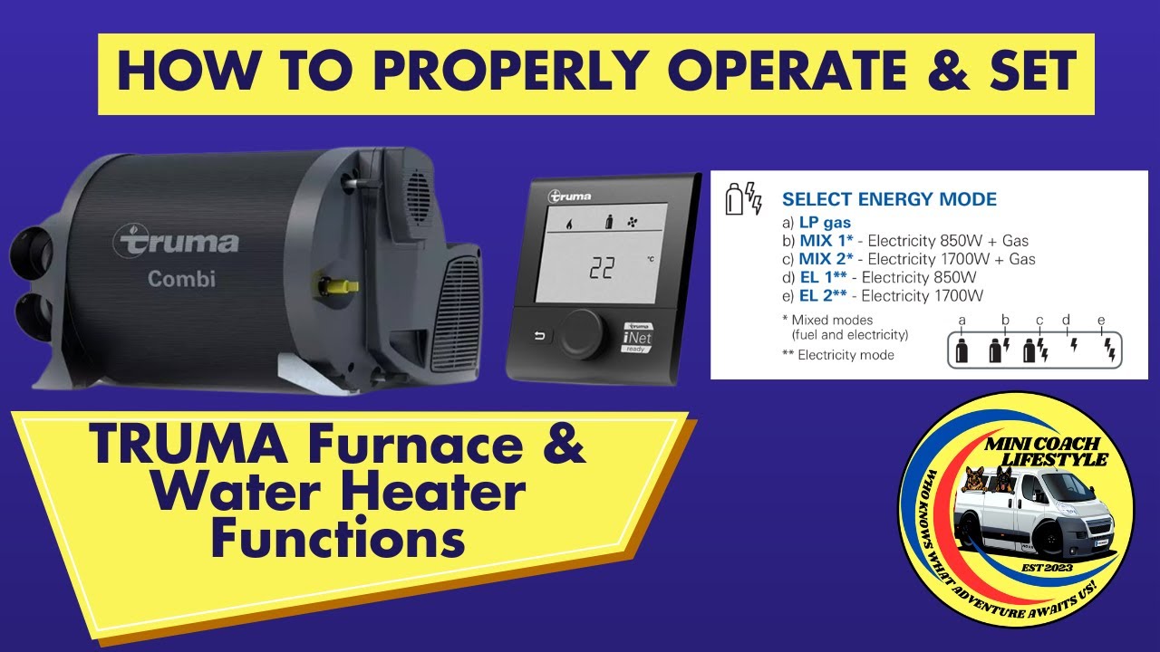 Как пользоваться комбинированным отопительным котлом и водонагревателем Truma в автодоме Coachmen...
