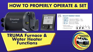 How to Use the Truma Combi Furnace & Water Heater in a Coachmen Nova 20C | Propane, Electric, Both