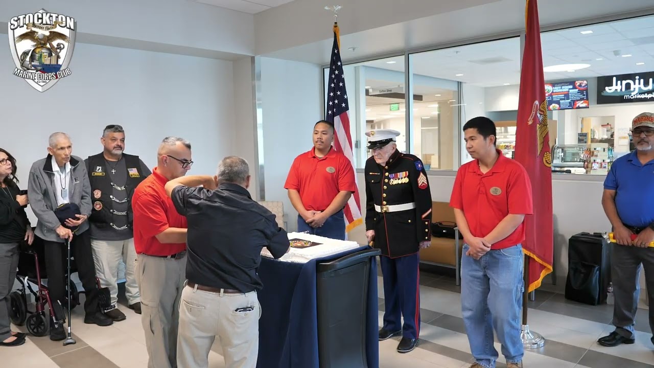 Richard A Pittman VA Clinic 250th Marine Cake Cutting Ceremony