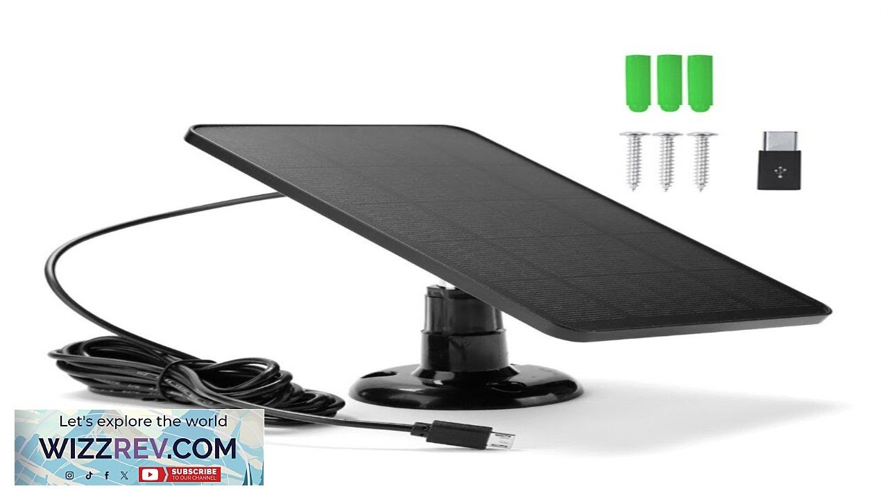 10W 5V Solar Panel 2in1 Micro USB+ Type Solar Panel Outdoor Solar