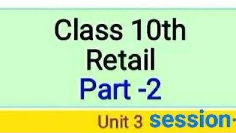 Retail Unit-3 (Session-2 Role and function of junior merchandiser) #retail #learning #teaching