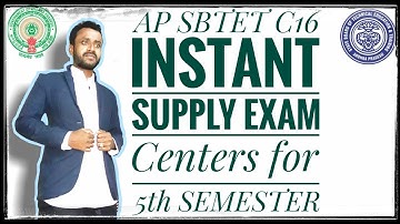 List of instant exam centres with District wise||AP SBTET||Diploma||