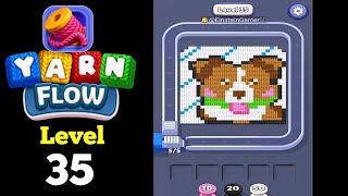 Yarn Flow Level 35 Walkthrough Solution | Full Gameplay Guide | Puzzle Game