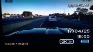 Dashcam Video Captures Dramatic Car Crash - Ejected Driver Walking Away