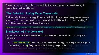 How To List All Git Branches In Subprojects Of Your Repo With Ease