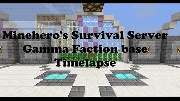 Minecraft Survival Server Faction Base Timelapse
