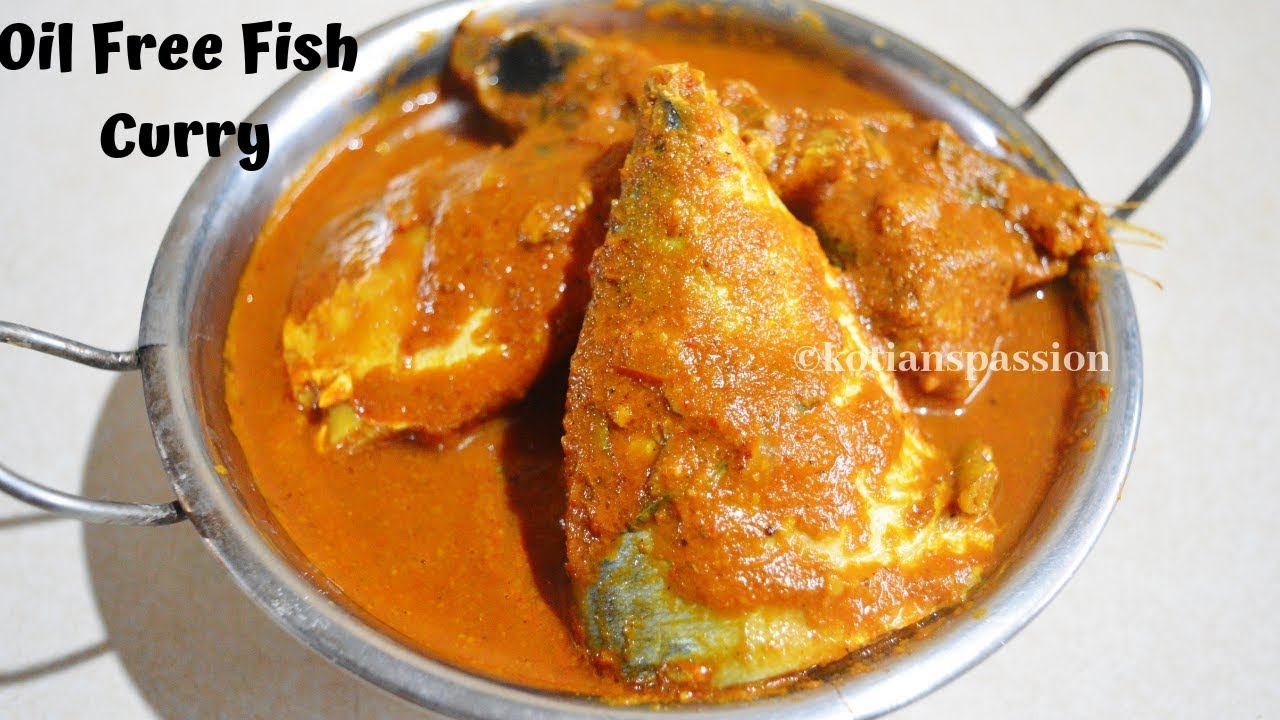 Oil Free Fish Curry|Mangalore Fish Curry|Fish Curry|Mackerel Fish Curry|Cook Fish Without Oil | Kotian
