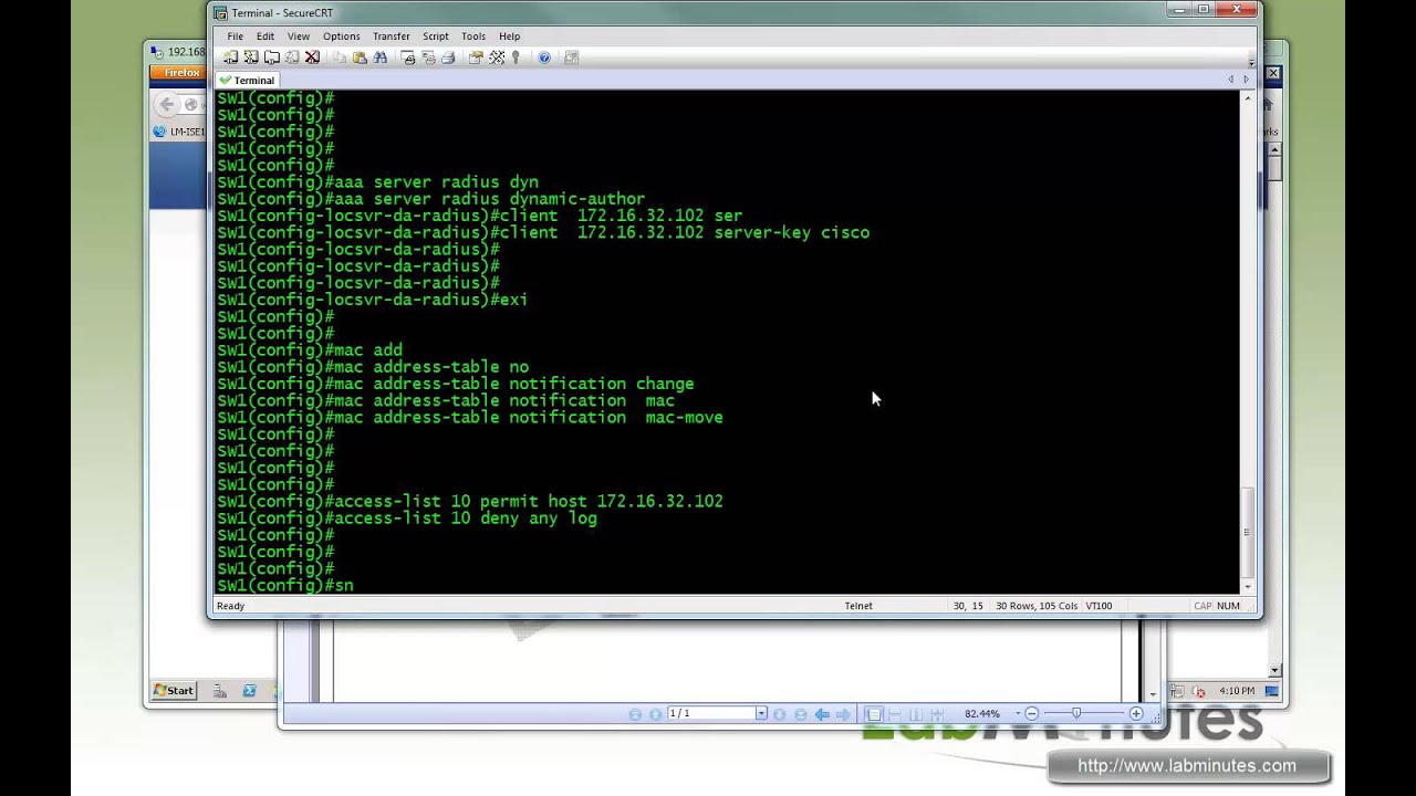 SEC0038 - ISE 1.1 802.1X Switch & WLC Recommended Config (Part 1) | Lab  Minutes