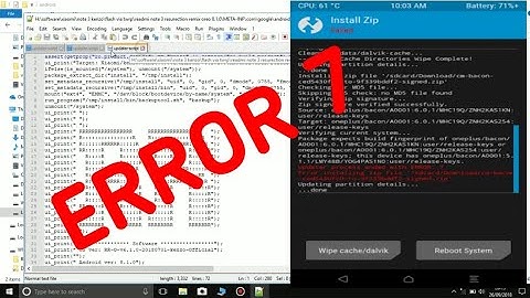 Mengatasi error 7 saat instal custom rom di TWRP/CWM