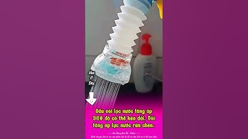 Đầu vòi lọc nước tăng áp 360 độ có thể kéo dài, Vòi tăng áp lực nước rửa chén bát có khóa cổ dê, cán