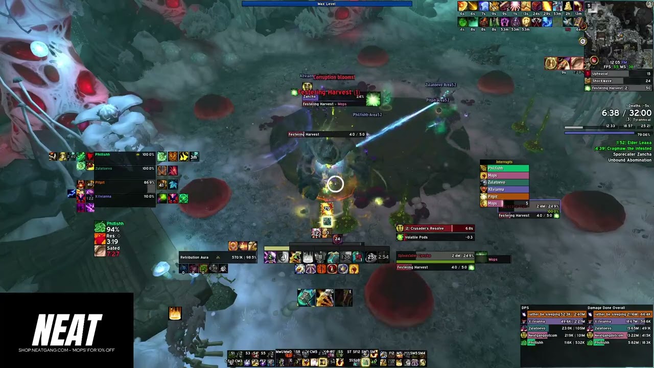 Protection Paladin Dominates: +3 Mythic Plus Underrot Run | WoW Dragonflight
