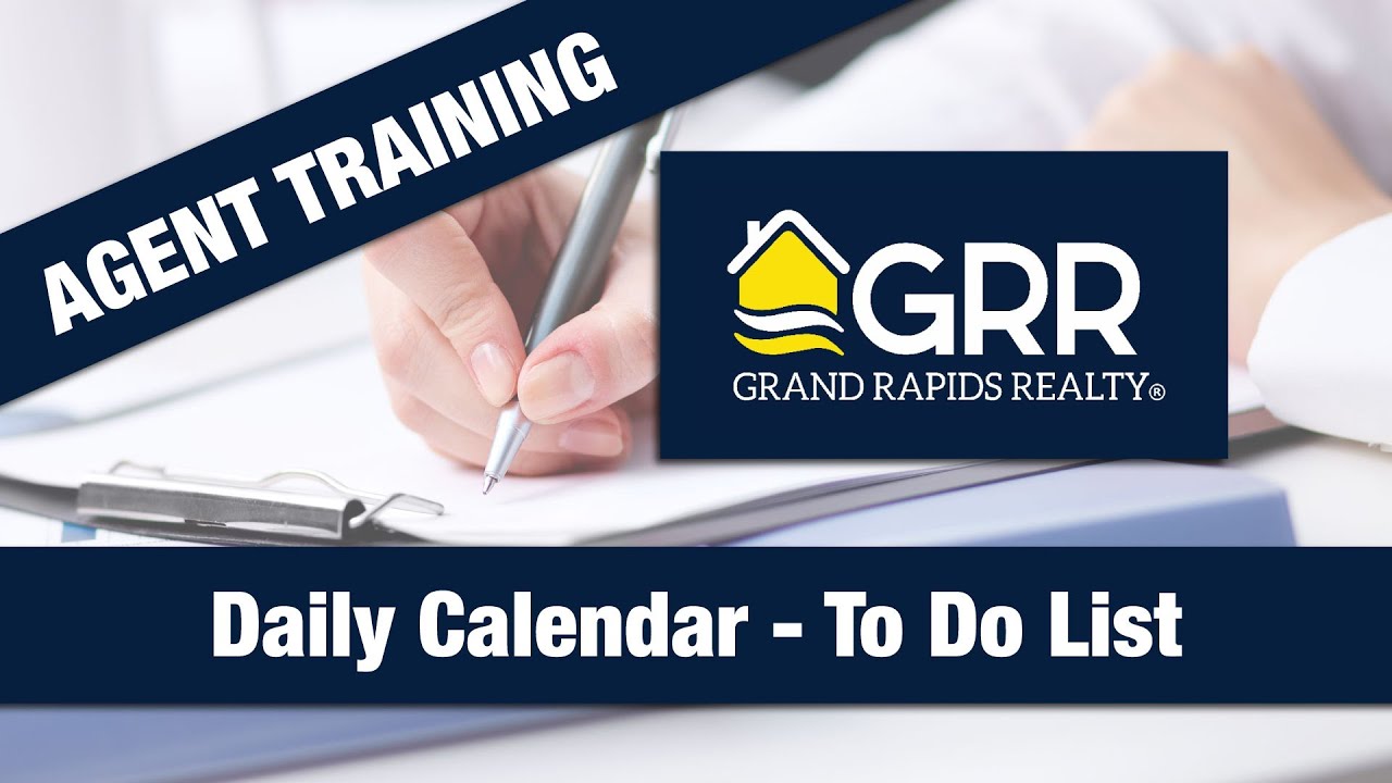 3 Agent Training  Daily Calendar  To Do List