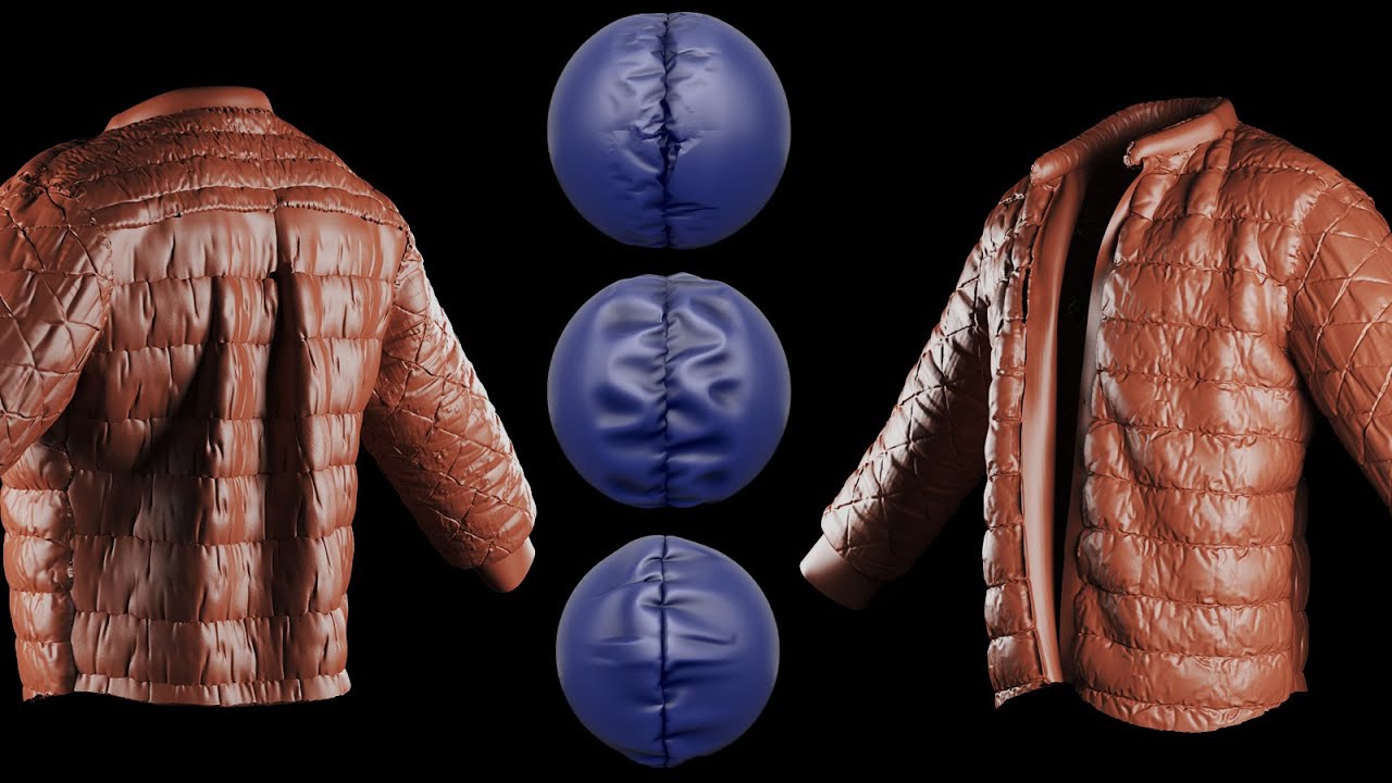 quilted material in zbrush