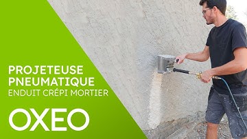 Projeteuse pneumatique pour enduit mortier et crépi