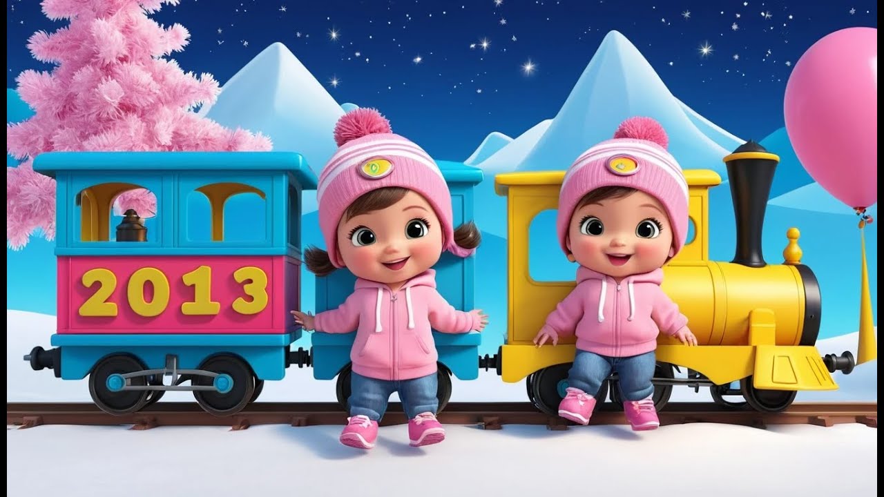Baby Train’s New Year Adventure | Fun New Year Learning Song for Kids