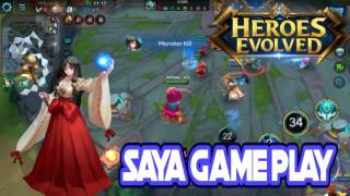 HEROES EVOLVED: New MOBA Android&IOS: SAYA Game Play with spesial skin Cute tapi sadis screenshot 5