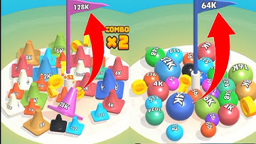 2048 Balls 3D | Noob vs Pro vs Hacker in 2048 Balls game video gameplay ( android, iso ) #3