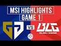 Gen vs blg highlights game 1  msi 2024 upper bracket final  geng vs bilibili gaming