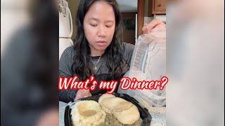 What my husband got me for dinner? | Dinner from Bob Evans | Jin Moore