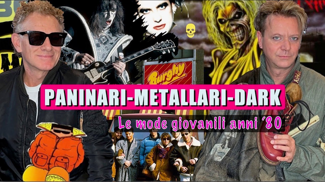 PANINARI METALLARI DARK - Le mode giovanili anni 80