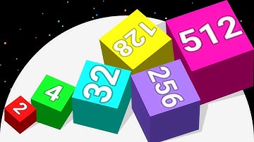 Max Level Number Cubes! - CUBE ARENA 2048 (ASMR Snake Gameplay)